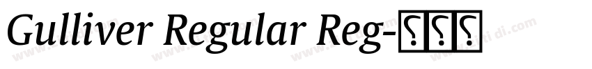 Gulliver Regular Reg字体转换 Gulliver Regular Reg字体转换